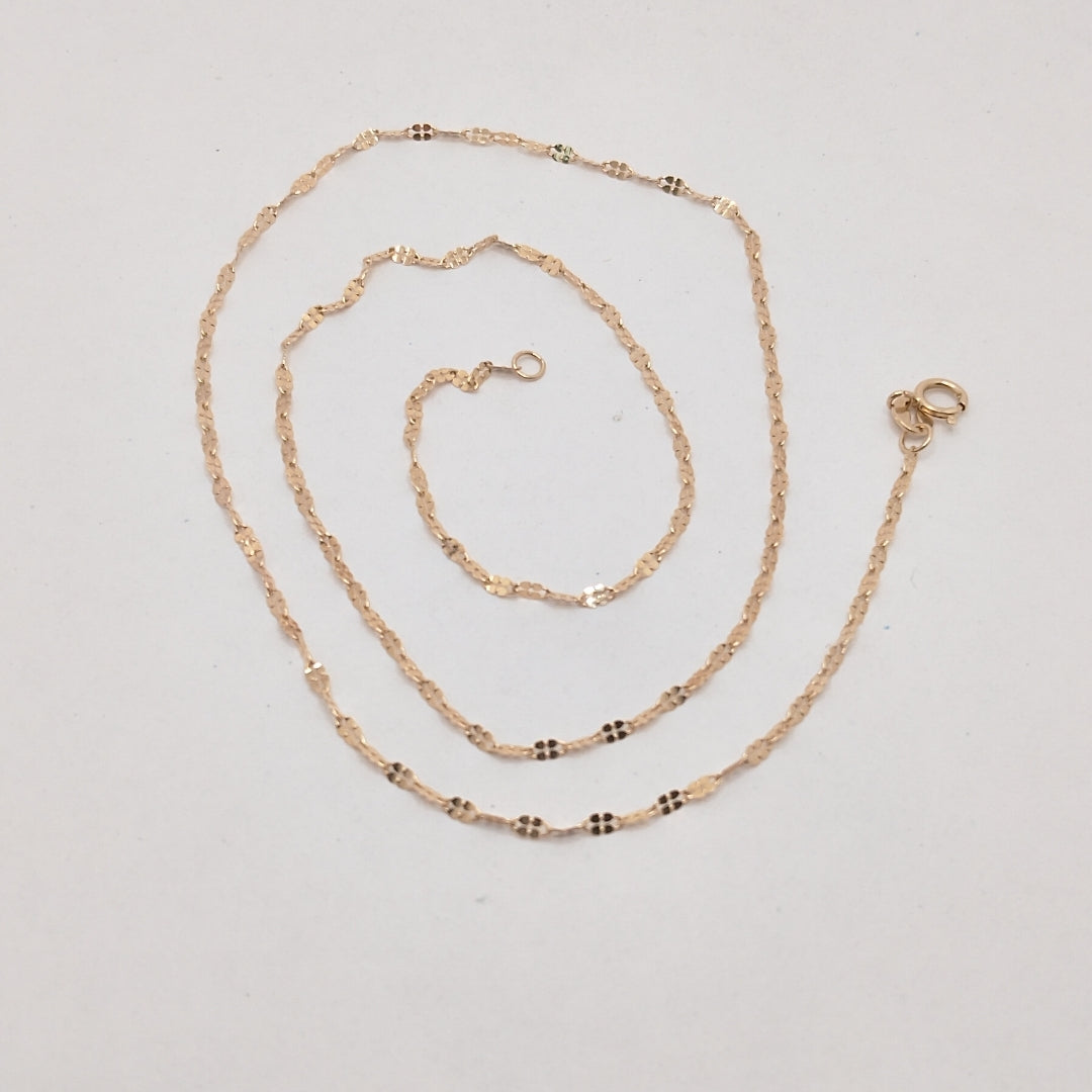 CADENA ORO 14 K 0.9 GRMS (SEMINUEVO)