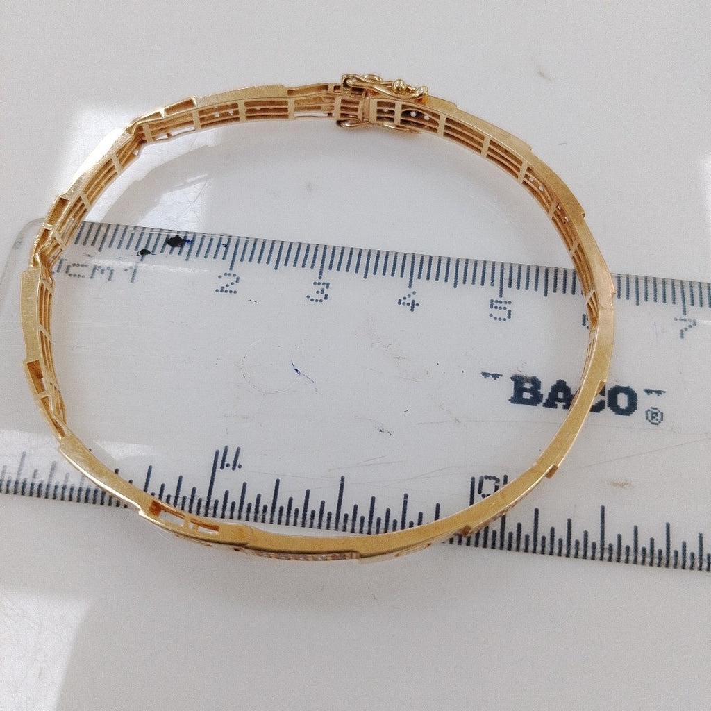 PULSERA RIGIDA ORO 14 K 7,10 GRMS (SEMINUEVO)