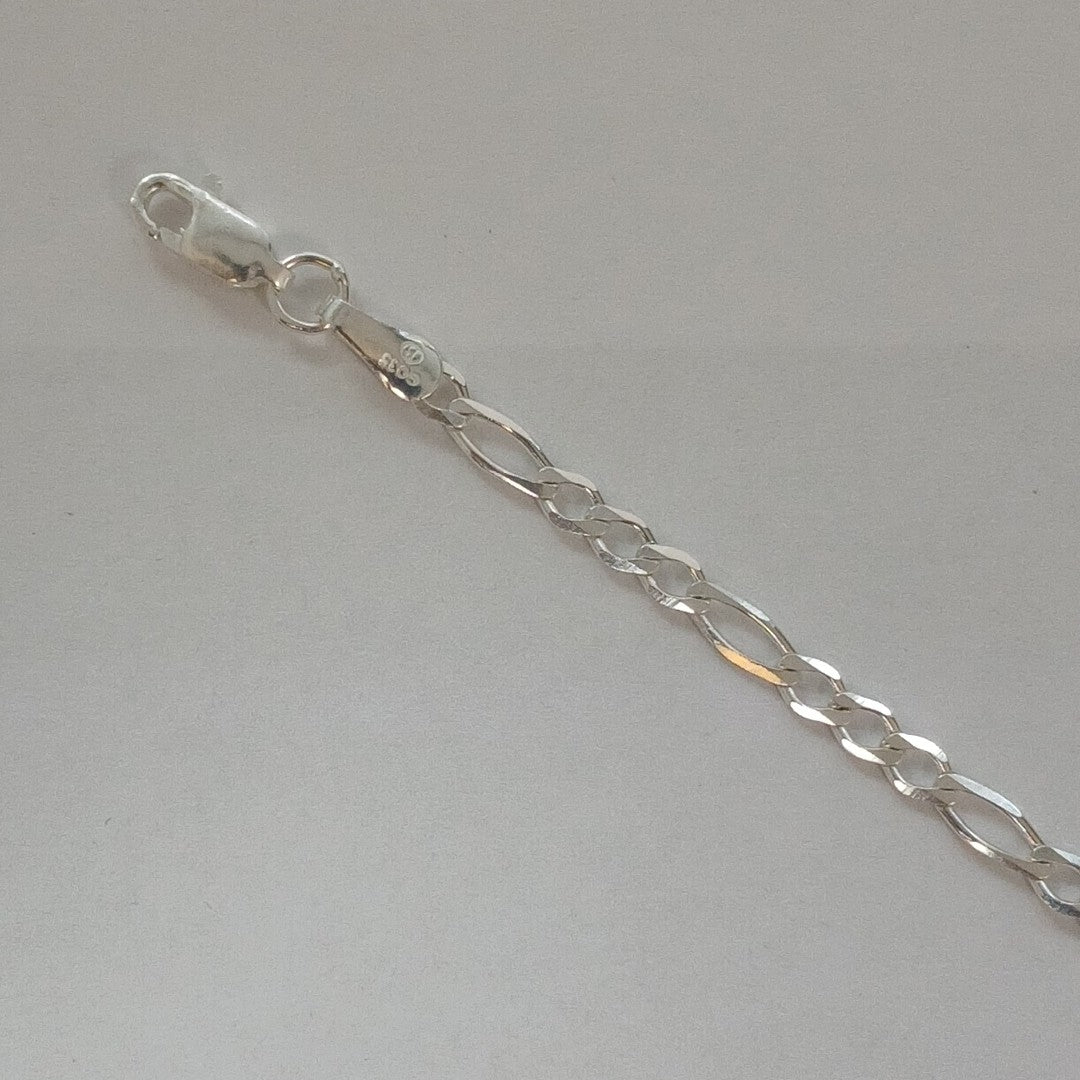 PULSERA TEJIDO 3X1 PLATA .925 21 CM 3.2 GR (NUEVO)