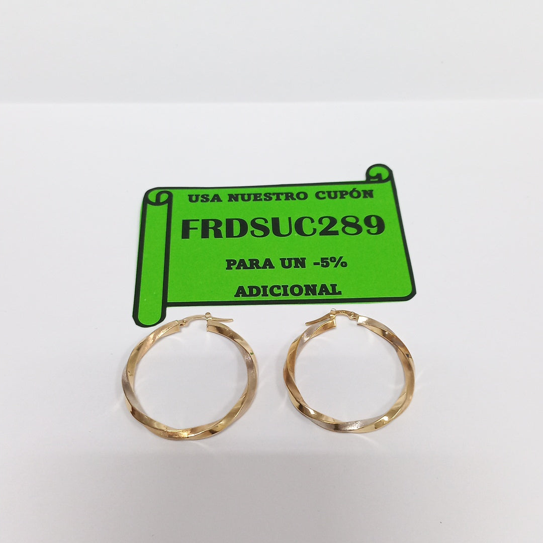 ARRACADAS PAR ORO 14 K 2,40 GRMS (SEMINUEVO)