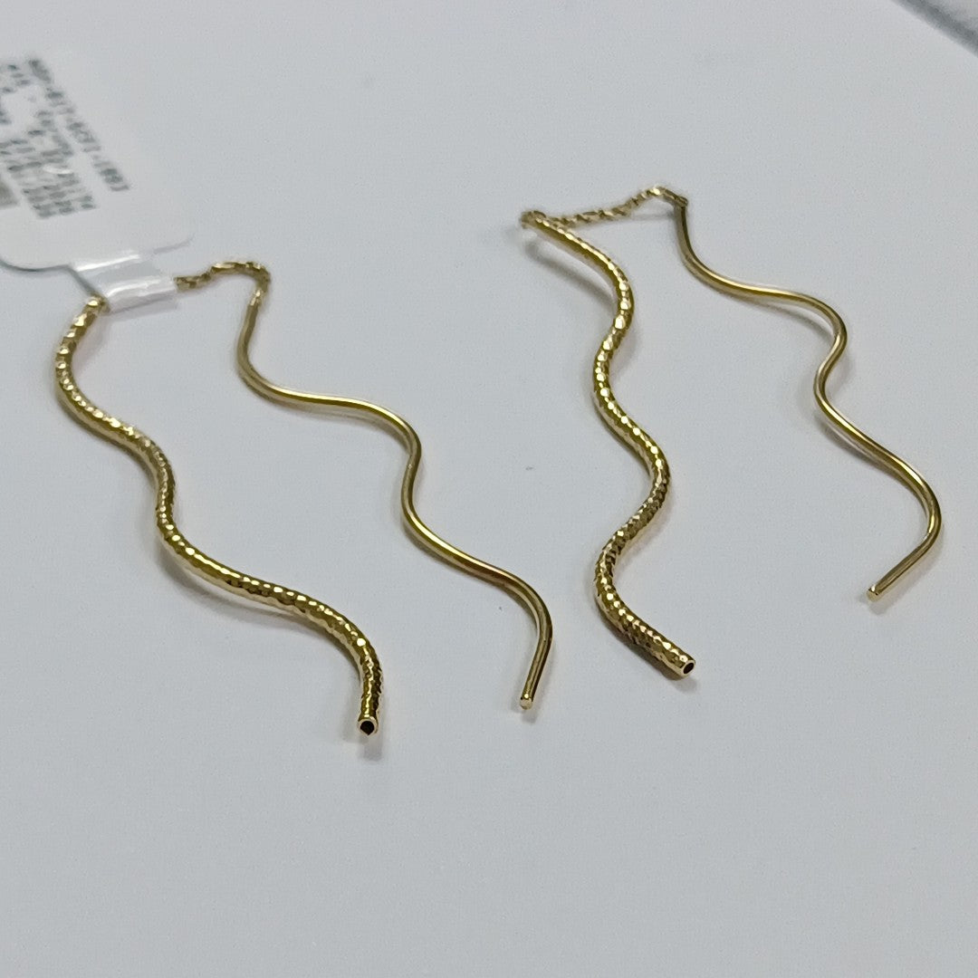 ARETES PAR ORO 14 K 2.4 GRMS (SEMINUEVO)