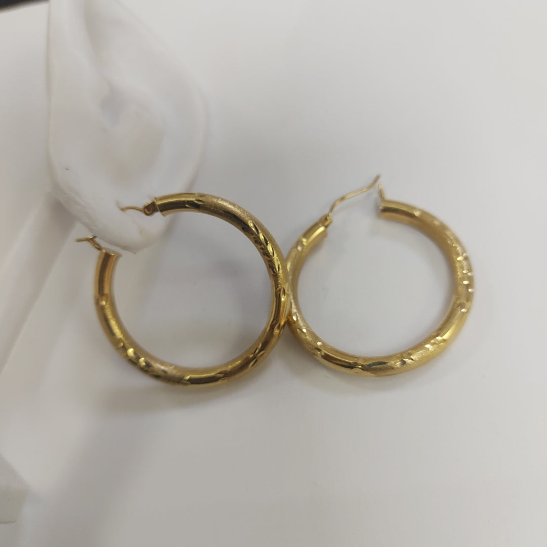 ARRACADAS PAR ORO 10 K 3,90 GRMS (SEMINUEVO)