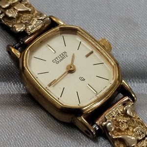 RELOJ CAJA ACERO PULSO ORO ORO 10 K 15.5 GRMS (SEMINUEVO)