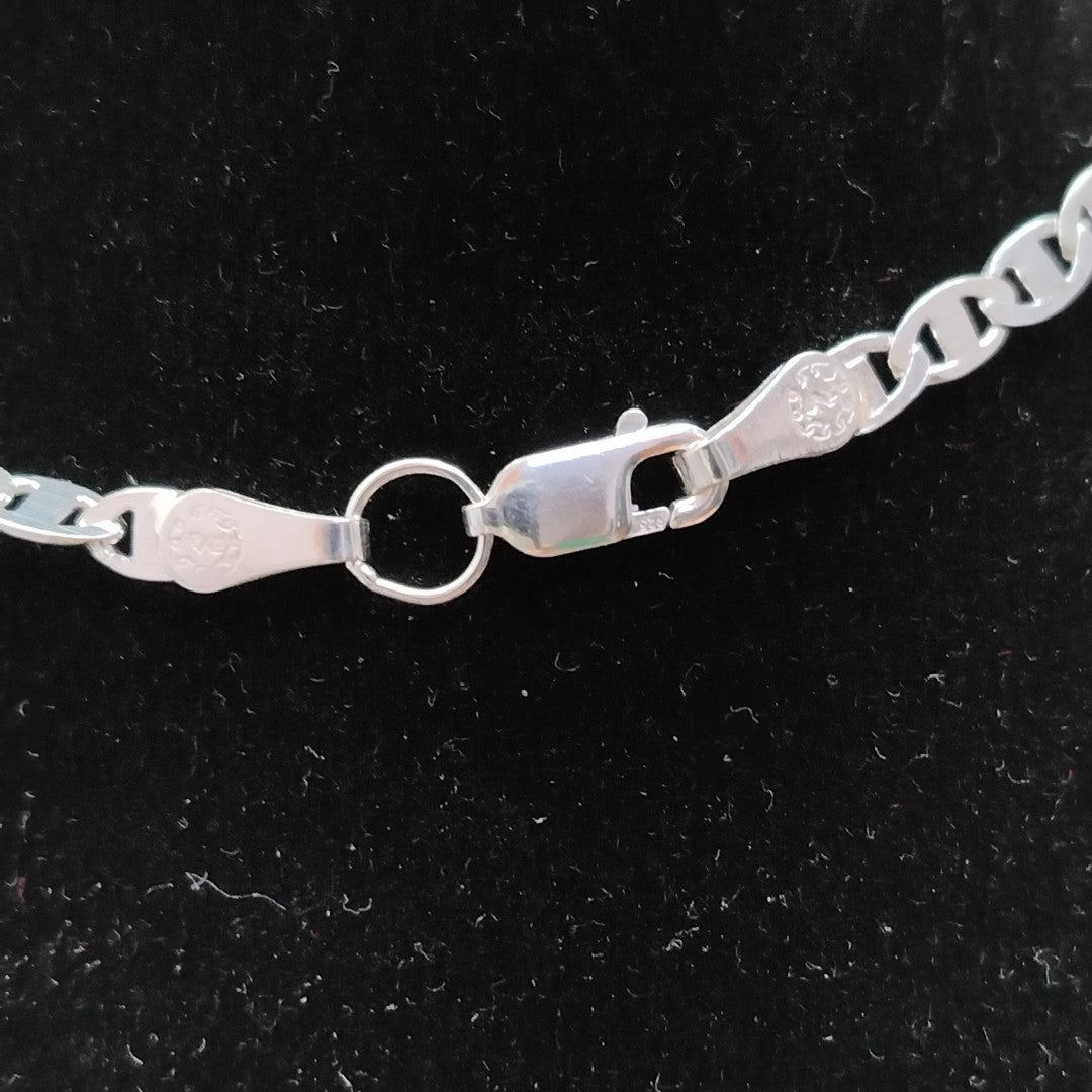 CADENA TEJIDO GUCHI PLATA .925 60 CM 9.2 GR (NUEVO)