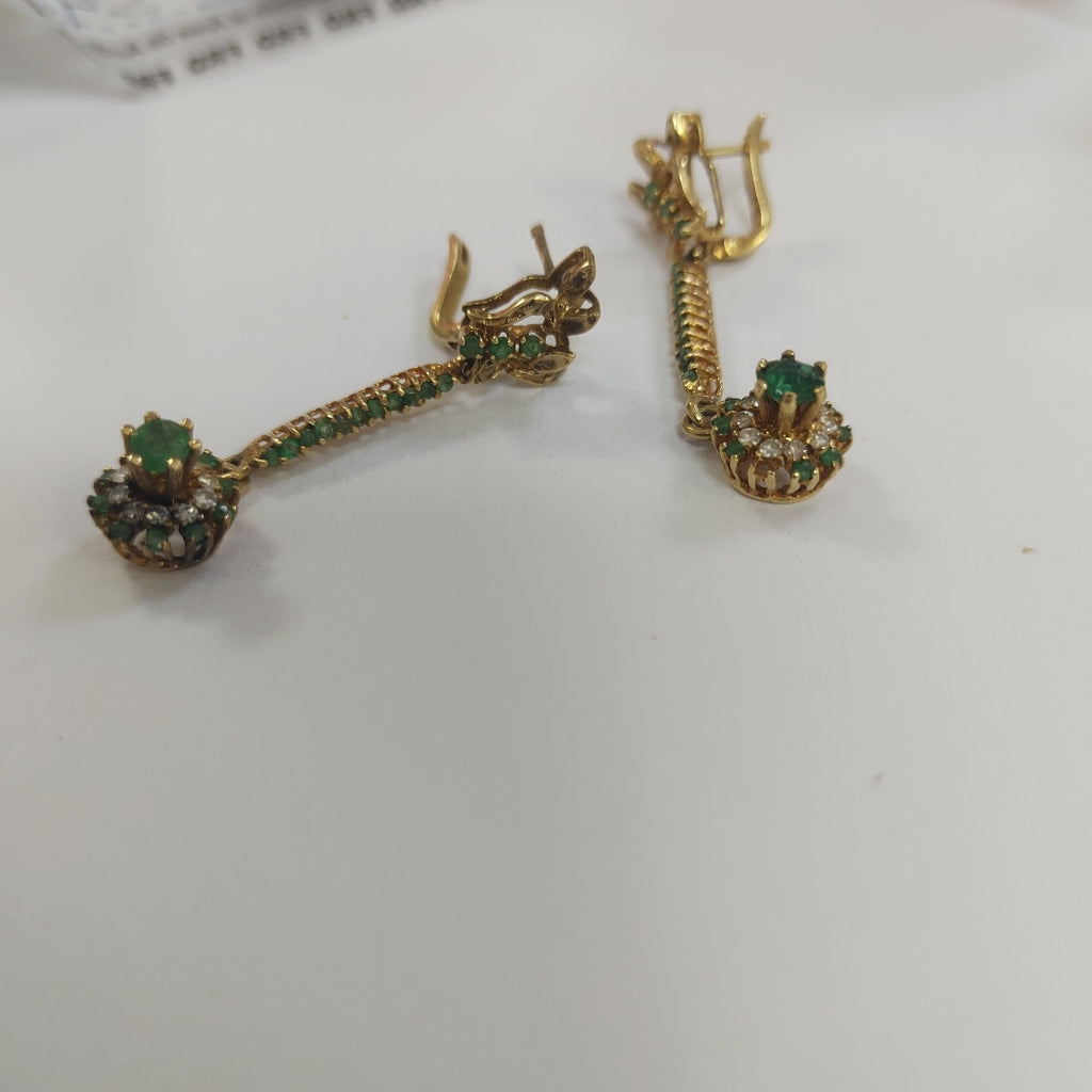ARETES PAR ORO 14 K 7,80 GRMS (SEMINUEVO)