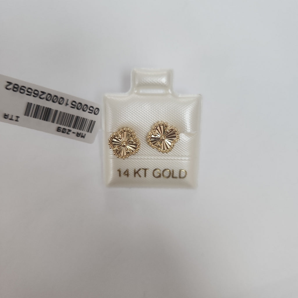 BROQUELES ORO 14K 1.6 (NUEVO)