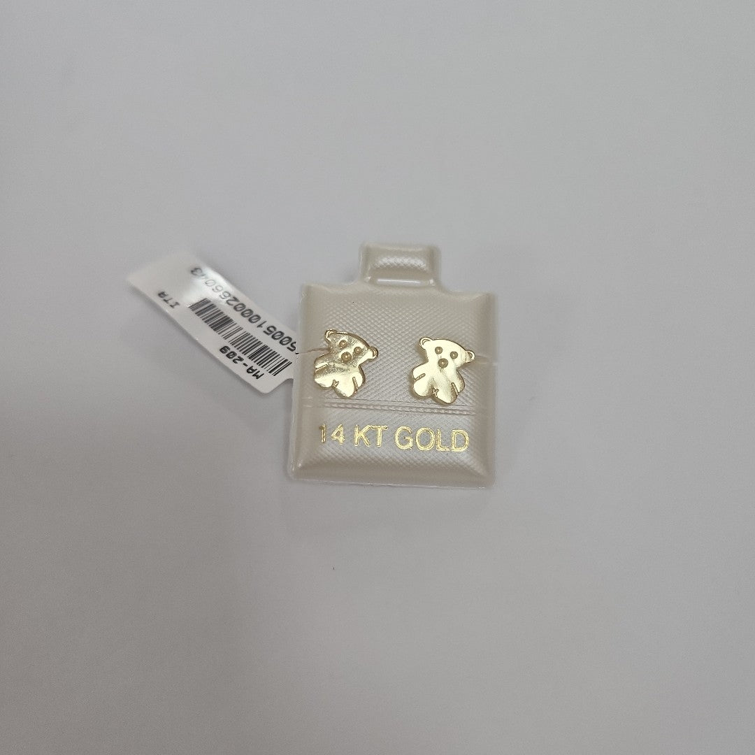 BROQUELES ORO 14K 1 (NUEVO)