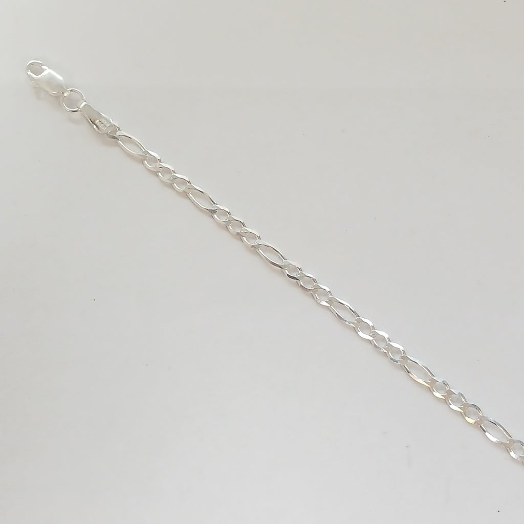 PULSERA TEJIDO 3X1 PLATA .925 21 CM 3.3 GR (NUEVO)