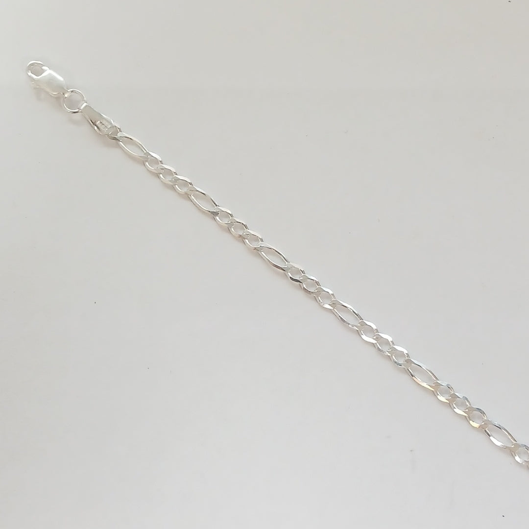 PULSERA TEJIDO 3X1 PLATA .925 21 CM 3.3 GR (NUEVO)