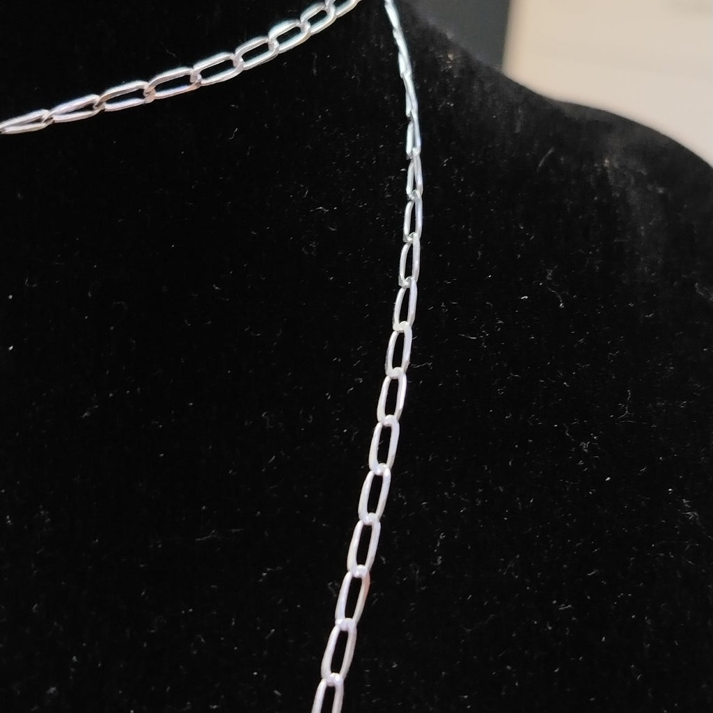 CADENA TEJIDO ESLABONES PLATA .925 60 CM 3 GR (NUEVO)