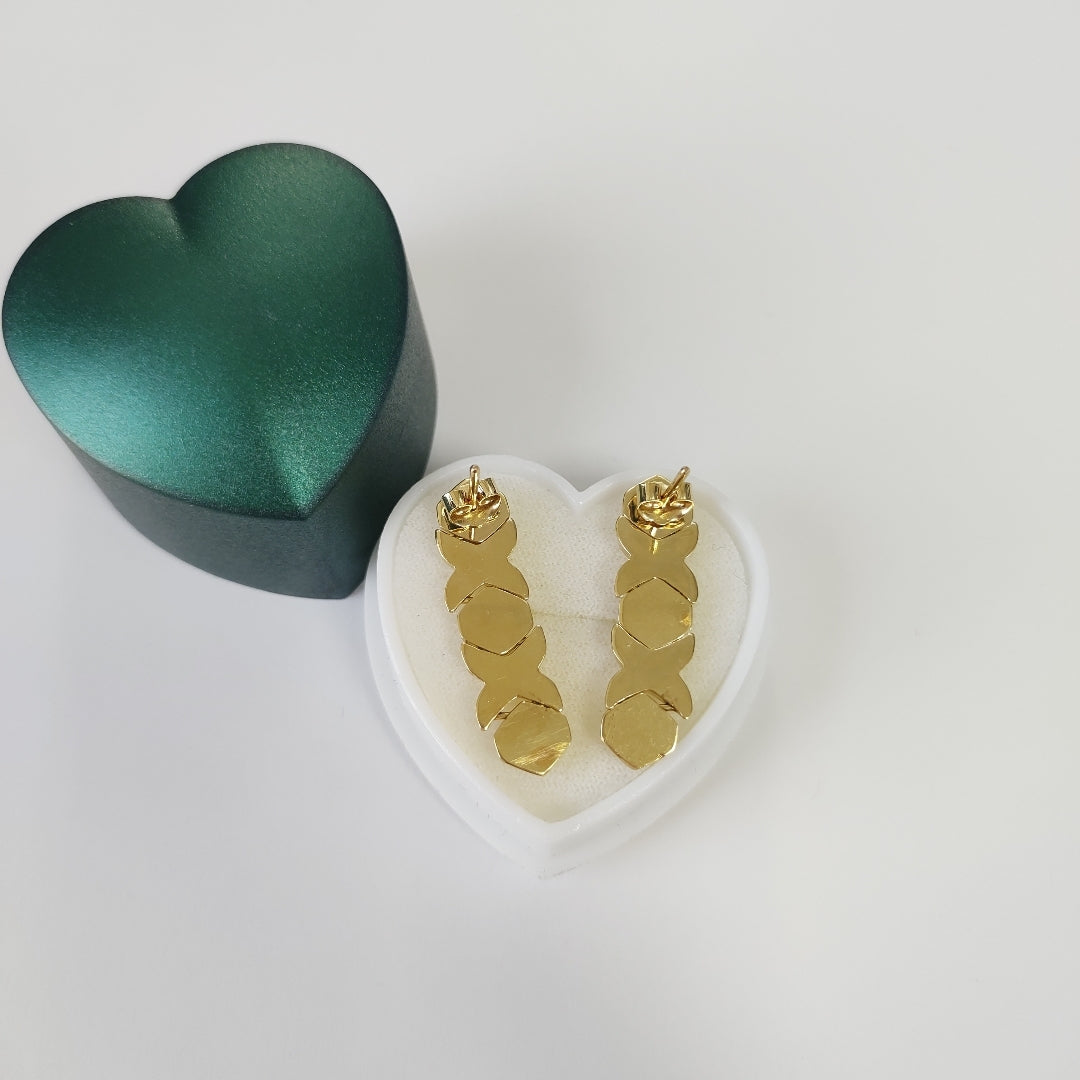 ARETES PAR ORO 14 K 4.5 GRMS (SEMINUEVO)