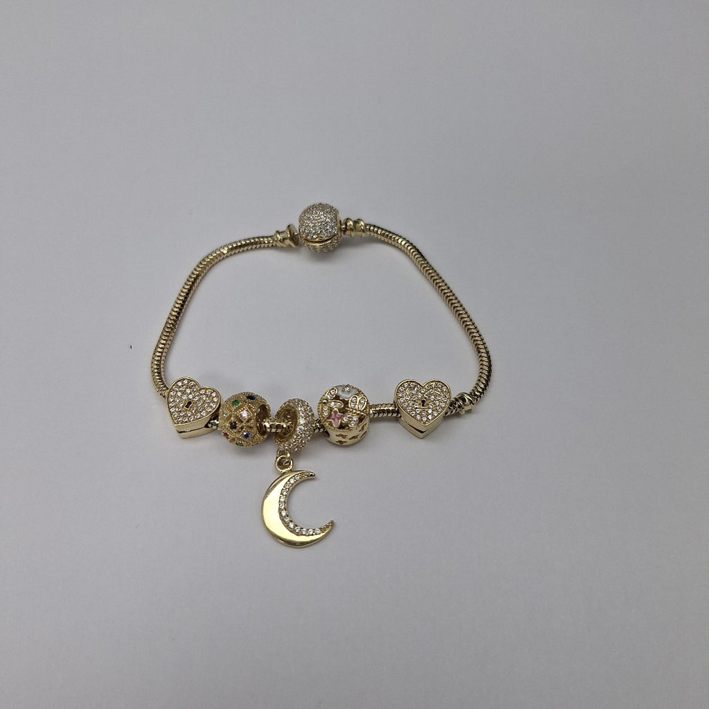 PULSERA CHARM ORO 14K 16.1 (NUEVO)