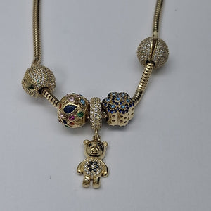 PULSERA CHARM ORO 14K 16.9 (NUEVO)