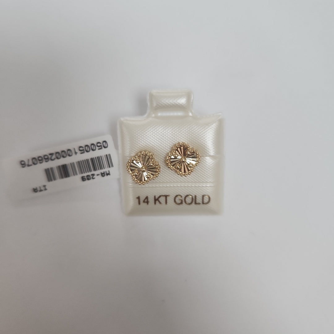 BROQUELES ORO 14K 1.6 (NUEVO)