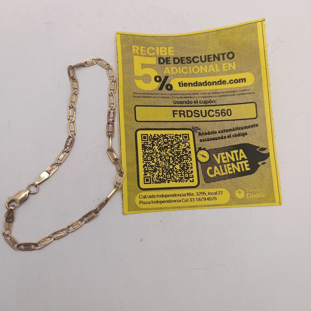 PULSERA ORO 10 K 3.2 GRMS (SEMINUEVO)