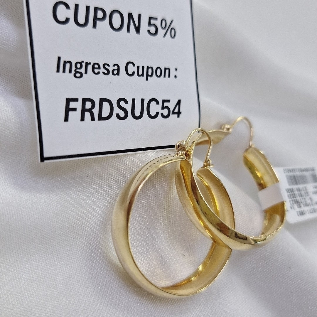 ARRACADAS PAR ORO 14 K 7.8 GRMS (SEMINUEVO)