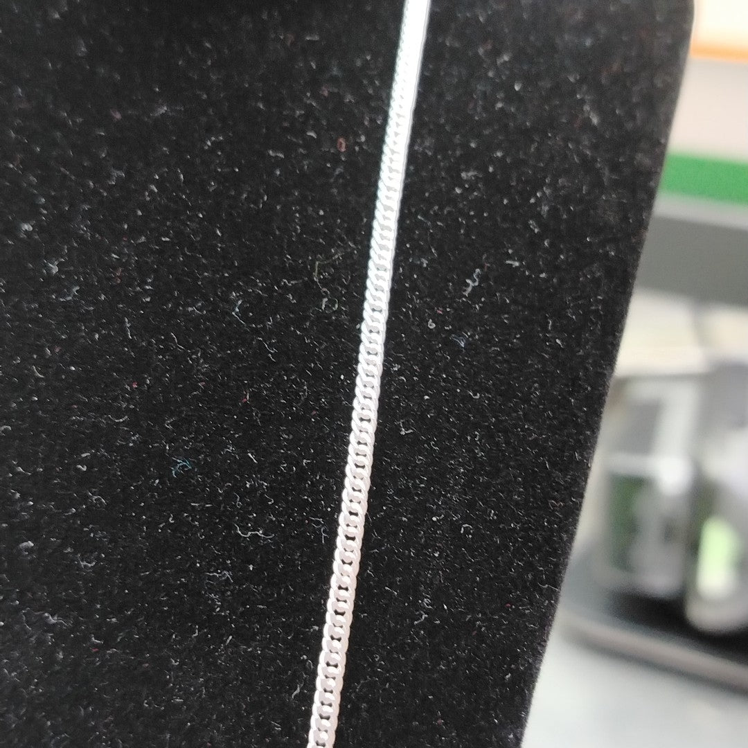 CADENA BARBADA PLATA .925 50 CM 4.12 GR (NUEVO)