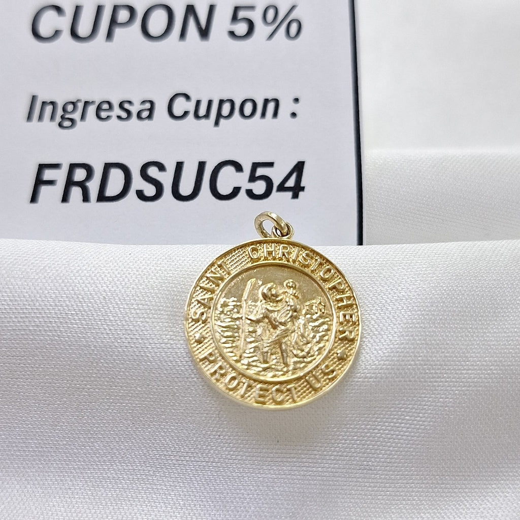 MEDALLA RELIGIOSA ORO 14 K 2,10 GRMS (SEMINUEVO)