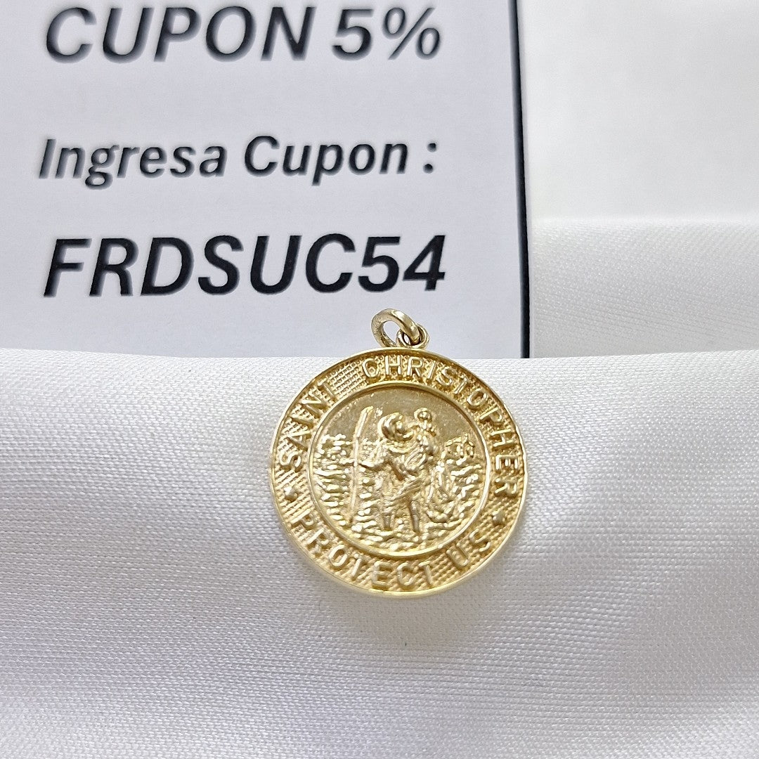 MEDALLA RELIGIOSA ORO 14 K 2,10 GRMS (SEMINUEVO)