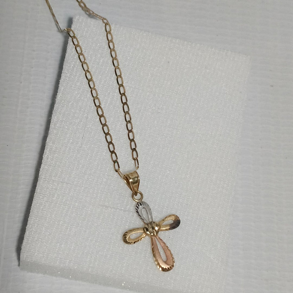 CADENA, CRUZ ORO 14 K 2.7 GRMS (SEMINUEVO)
