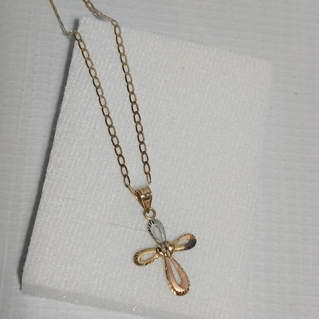 CADENA, CRUZ ORO 14 K 2.7 GRMS (SEMINUEVO)