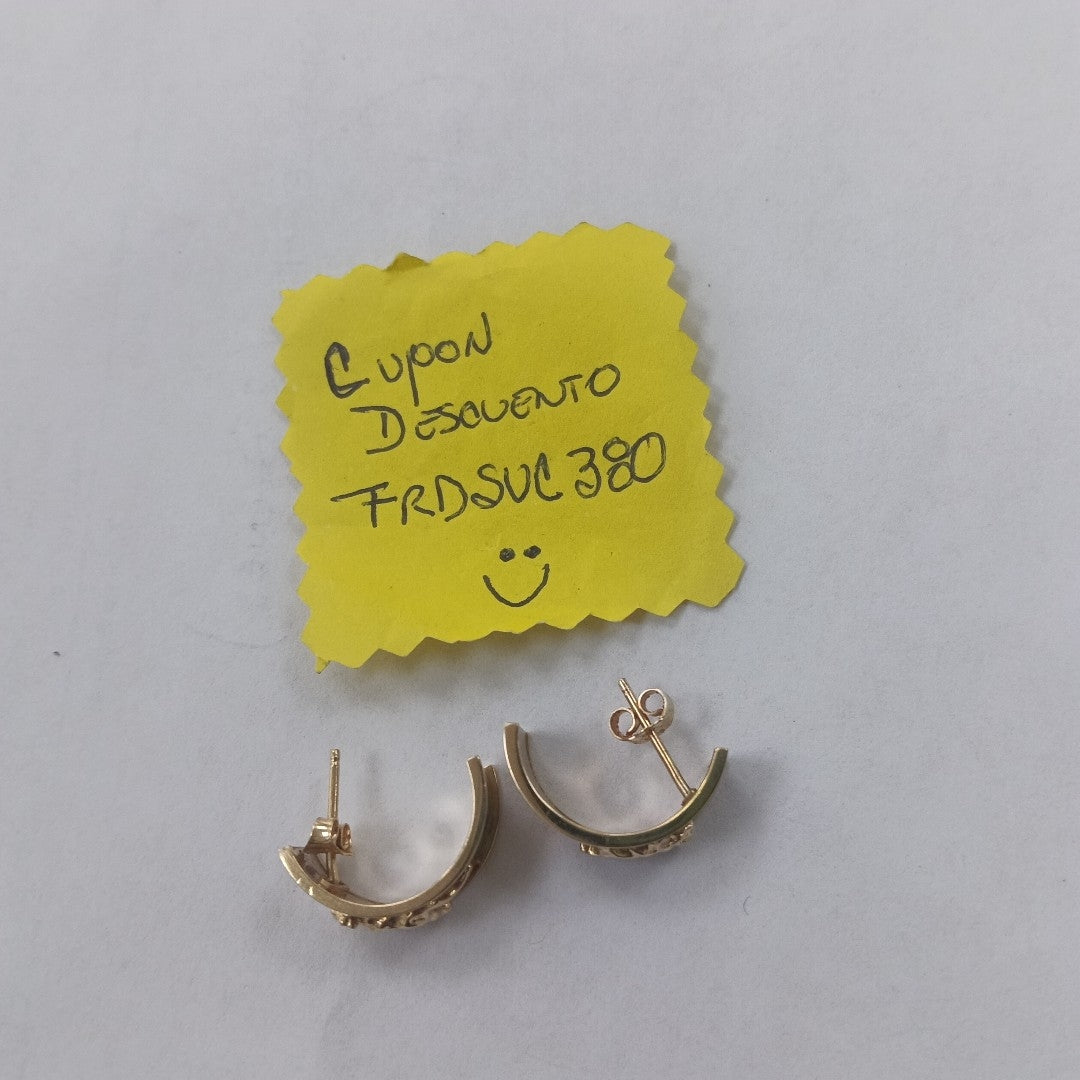 BROQUELES PAR ORO 14 K 4.7 GRMS (SEMINUEVO)