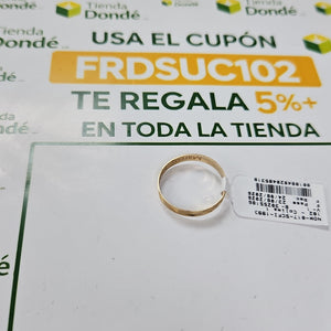 ARGOLLA ORO 10 K 1 GRMS (SEMINUEVO)
