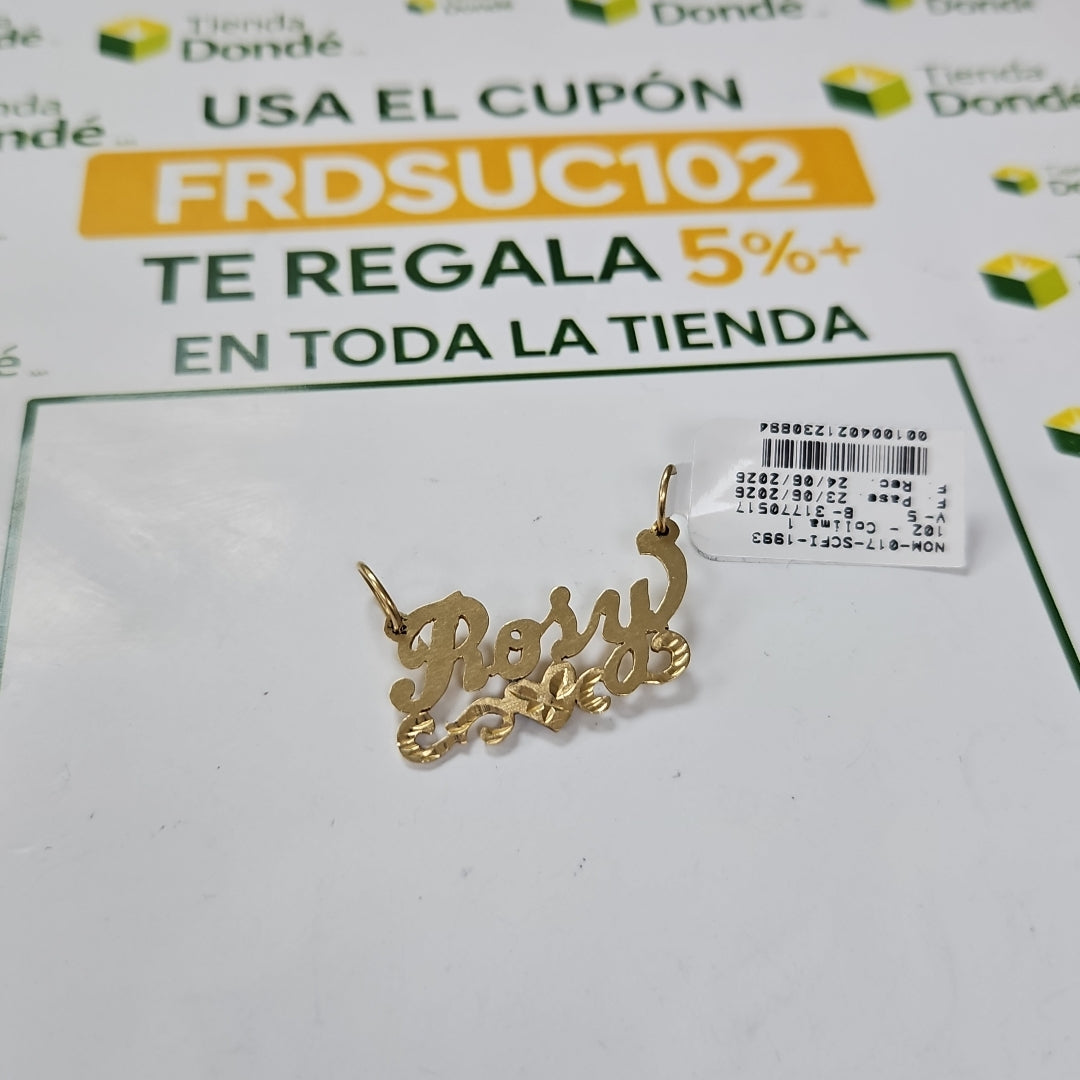 DIJE ORO 14 K 3.1 GRMS (SEMINUEVO)