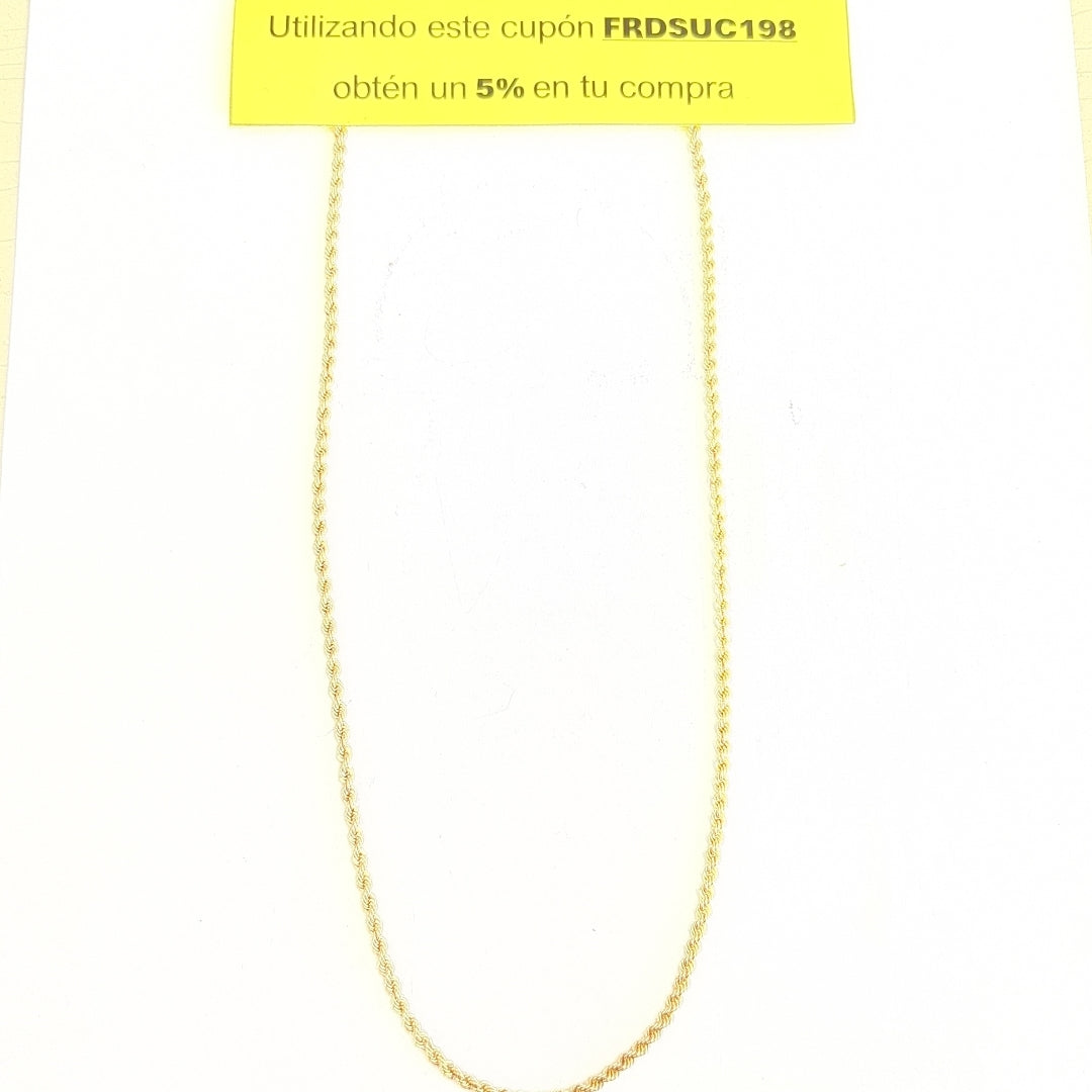 CADENA ORO 10 K 4.3 GRMS (SEMINUEVO)