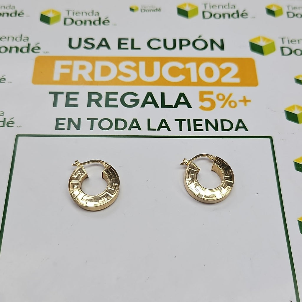 ARRACADAS PAR ORO 14 K 3.2 GRMS (SEMINUEVO)