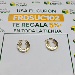 ARRACADAS PAR ORO 14 K 3.2 GRMS (SEMINUEVO)