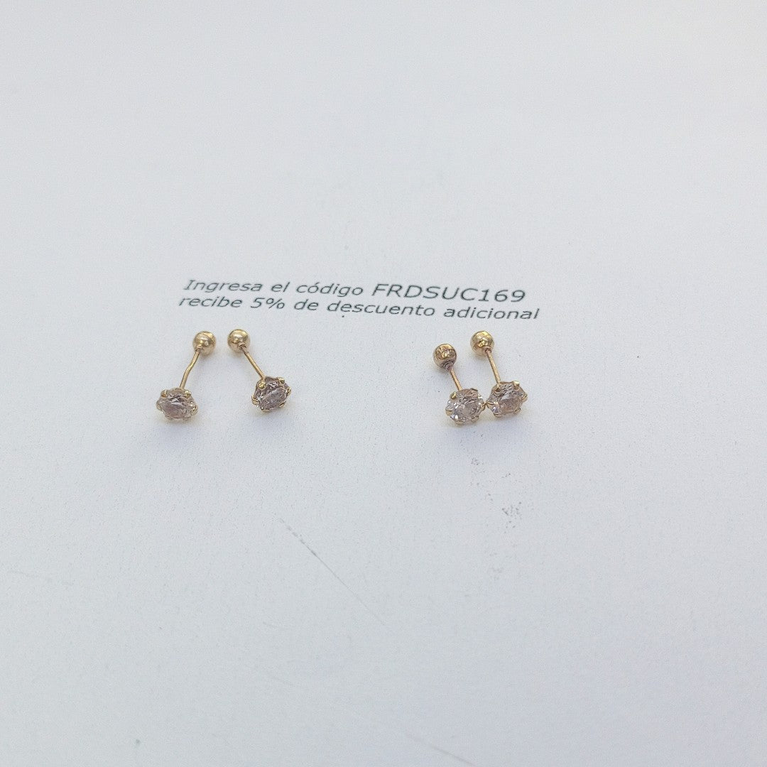 BROQUELES PAR ORO 10 K 0,60 GRMS (SEMINUEVO)