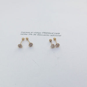BROQUELES PAR ORO 10 K 0,60 GRMS (SEMINUEVO)