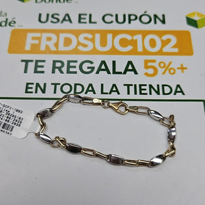 PULSERA ORO COMBINADO 10 K 4 GRMS (SEMINUEVO)