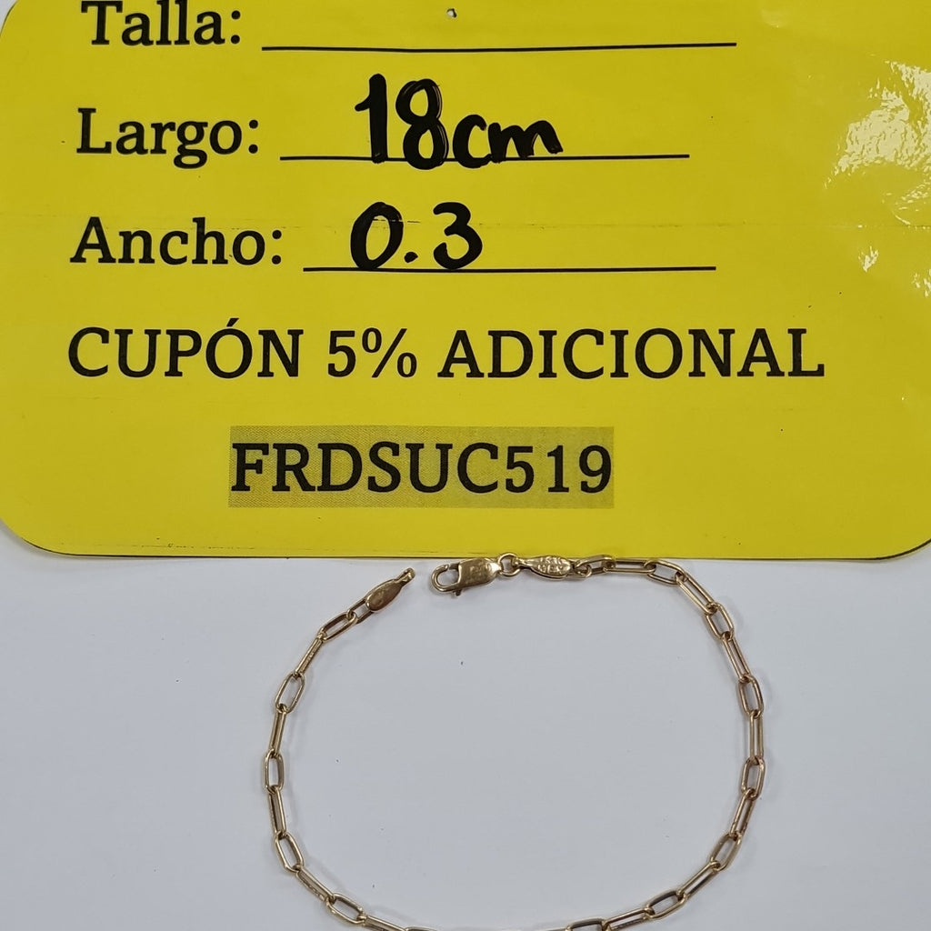 PULSERA ORO 14 K 3,60 GRMS (SEMINUEVO)