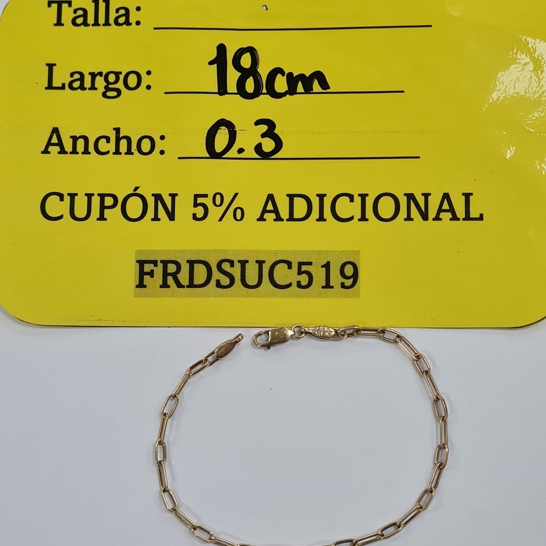 PULSERA ORO 14 K 3,60 GRMS (SEMINUEVO)