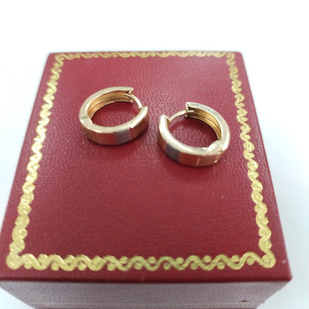ARRACADAS PAR ORO 14 K 1.2 GRMS (SEMINUEVO)