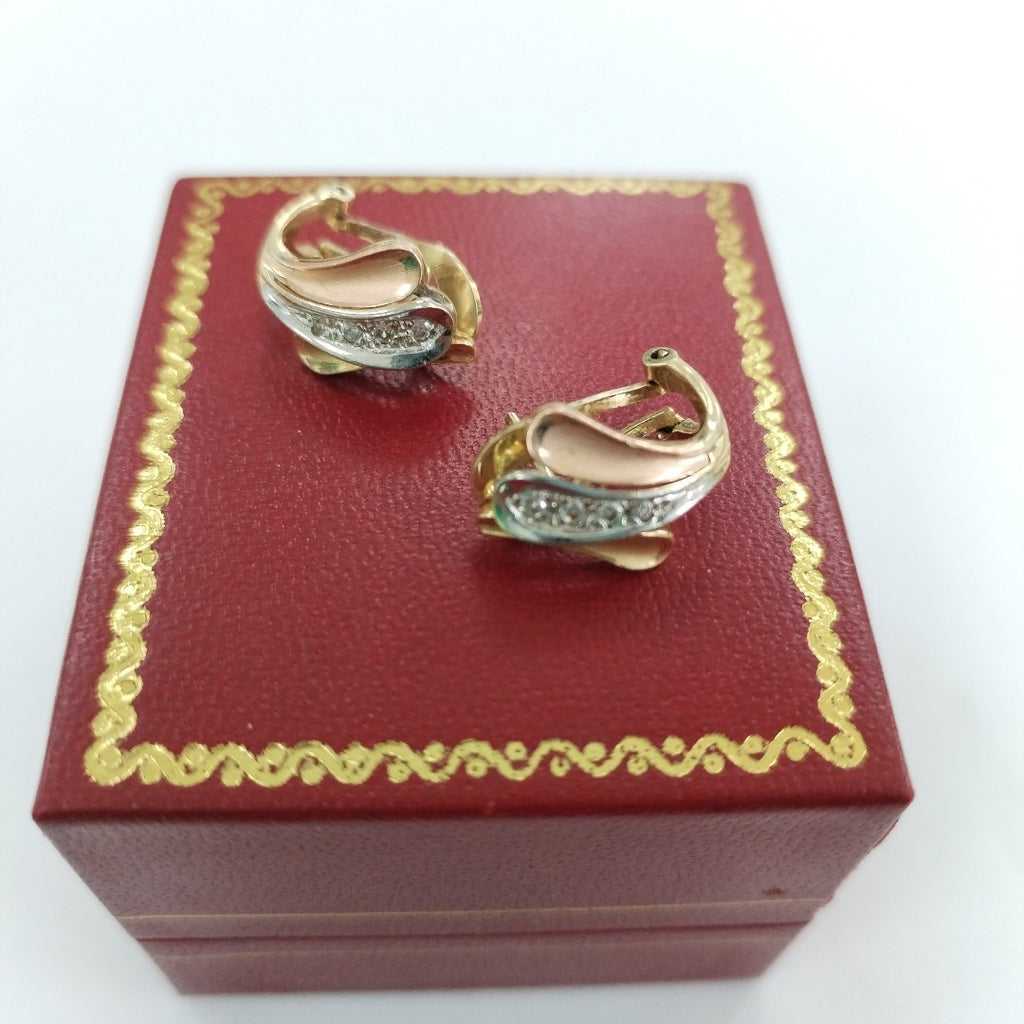 ARETES PAR ORO 14 K 3.8 GRMS (SEMINUEVO)