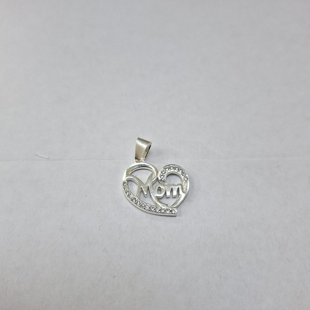 DIJE CORAZON C/CIRCONIAS PLATA .925 3.1 GR (NUEVO)