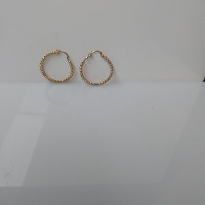 ARRACADAS PAR ORO, ORO COMBINADO 14 K 5.1 GRMS (SEMINUEVO)