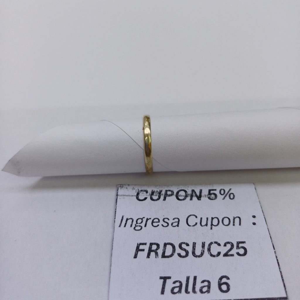ARGOLLA ORO 10 K 0.8 GRMS (SEMINUEVO)