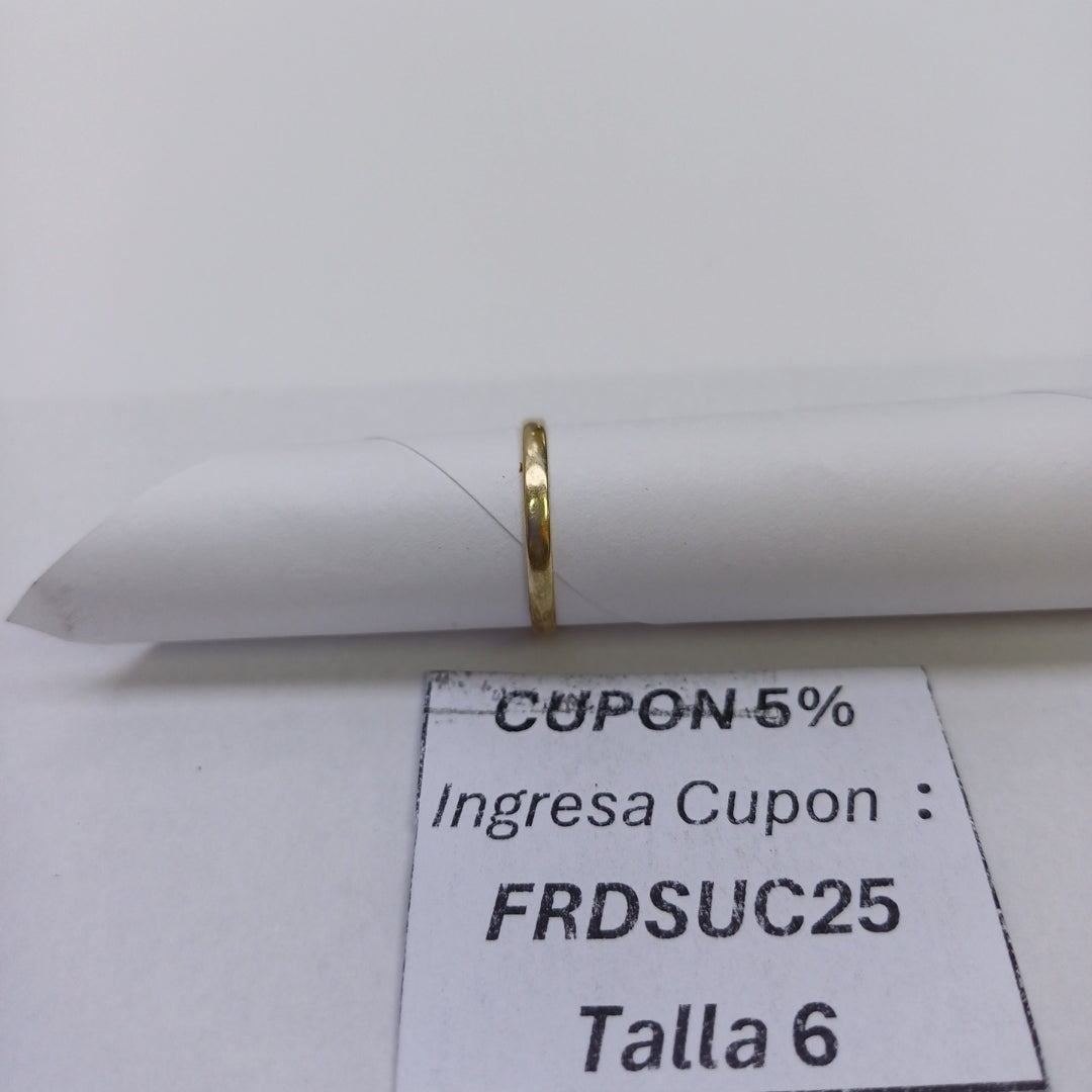 ARGOLLA ORO 10 K 0.8 GRMS (SEMINUEVO)
