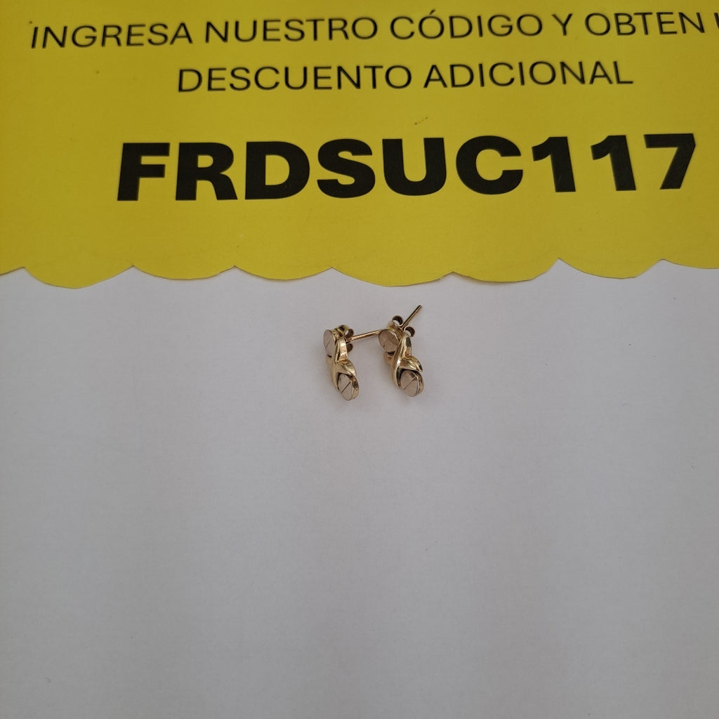 ARETES PAR ORO 14 K 2.4 GRMS (SEMINUEVO)