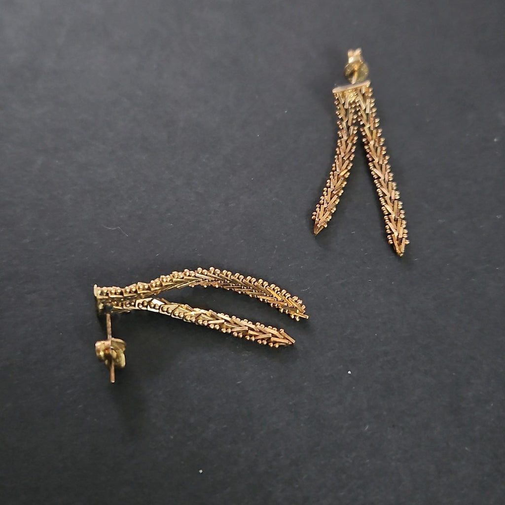 ARETES PAR ORO 14 K 4.2 GRMS (SEMINUEVO)