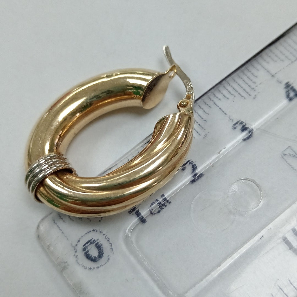 ARRACADAS PAR ORO 14 K 4.5 GRMS (SEMINUEVO)