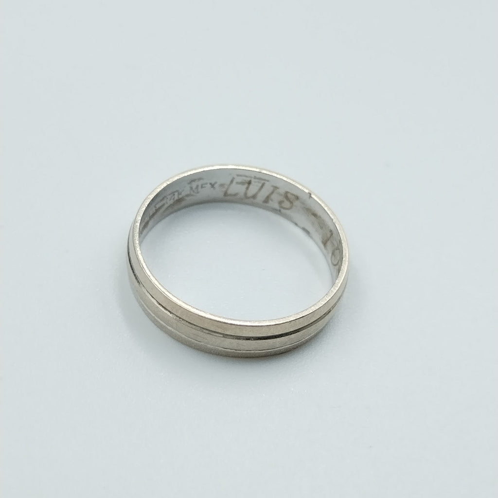 ARGOLLA ORO BLANCO 14 K 1.5 GRMS (SEMINUEVO)
