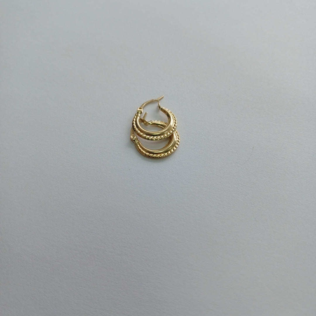 ARRACADAS ORO 14K 0.7 (NUEVO)