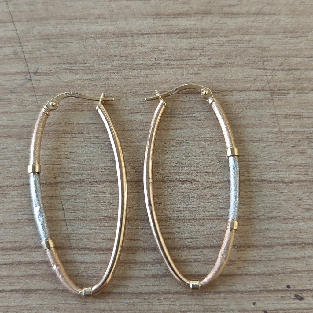 ARRACADAS PAR ORO 14 K 1.7 GRMS (SEMINUEVO)