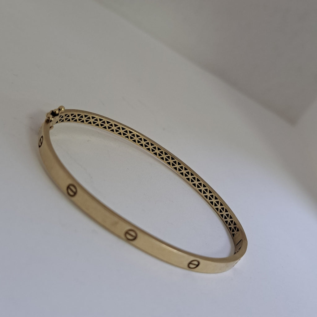 PULSERA RIGIDA ORO 10 K 4.9 GRMS (SEMINUEVO)