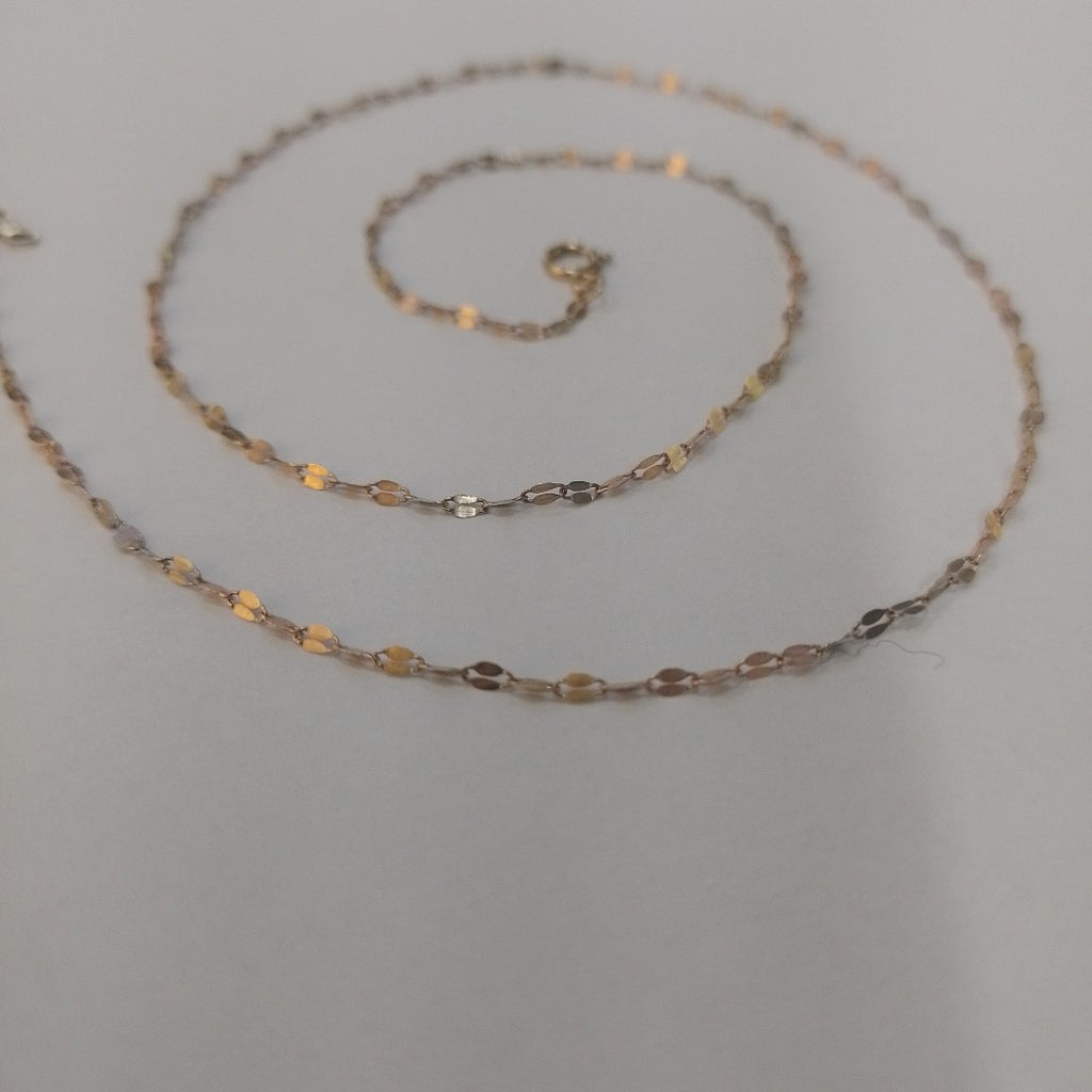 CADENA ORO, ORO COMBINADO 10 K 0.9 GRMS (SEMINUEVO)